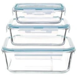 Lunch-Boxen 3er-Set In Transparent