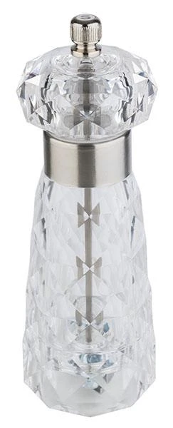 APS Salzmühle "DIAMOND" In Transparent Ø 6 Cm, H: 18 Cm
