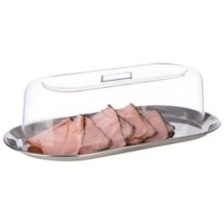 APS Tablett Mit Haube In Edelstahl, Maße: 30 X 15,5 X 10,5 Cm -Küchenzubehör aps tablett mit haube in edelstahl masse 30 x 15 5 x 10 5 cm 5