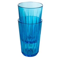 APS Trinkbecher 6er Set 300 Ml "CRYSTAL" In Blau Ø 8 Cm, H: 12,5 Cm -Küchenzubehör aps trinkbecher 6er set 300 ml crystal in blau o 8 cm h 12 5 cm 2