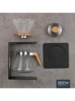 POUR OVER Kaffeebereiter Set 4 Tassen CLASSIC SELECTION 4-teilig Porzellan -Küchenzubehör beem pour over kaffeebereiter set 4 tassen classic selection 4 teilig porzellan 5