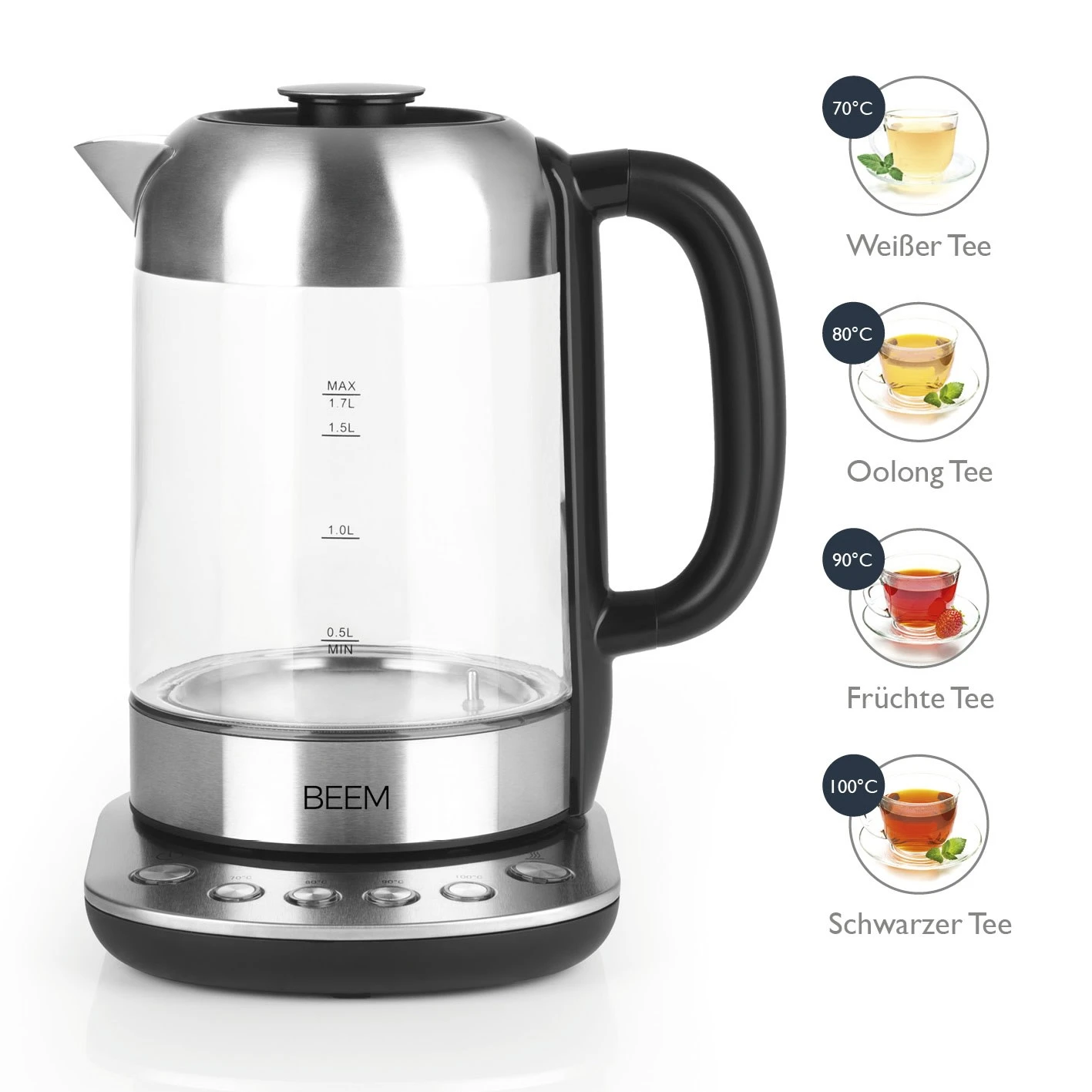 Tee- Und Wasserkocher In Silber 4 Tee- Und Wasserkocher In Silber – Bild 2