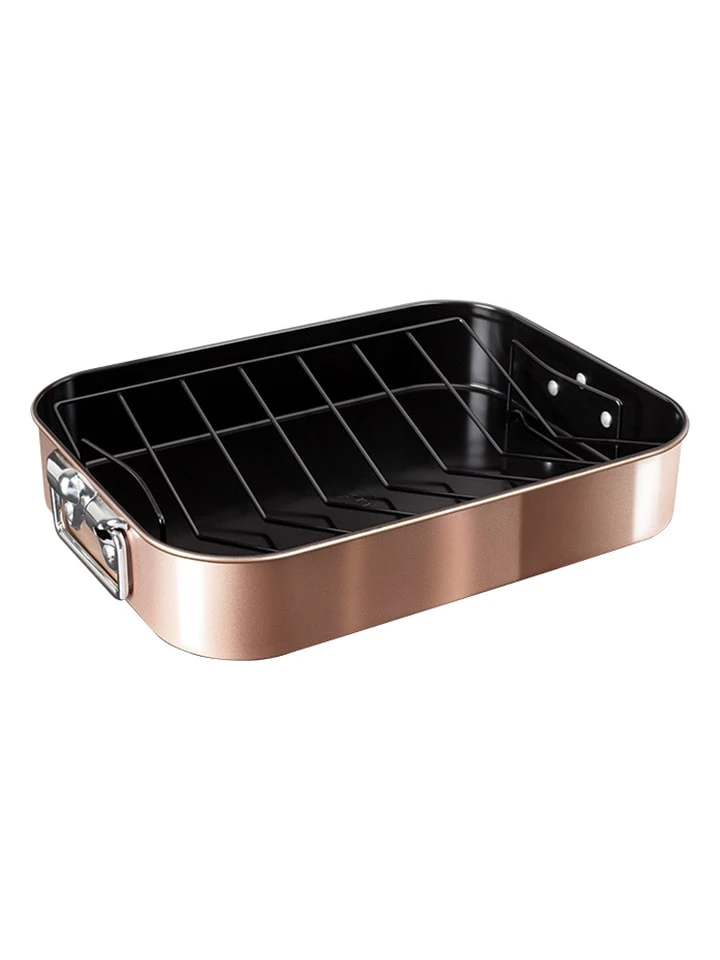 Bräter Mit Gestell In Roségold - (L)41,5 X (B)32 X (H)7,7 Cm 3 Bräter Mit Gestell In Roségold - (L)41,5 X (B)32 X (H)7,7 Cm