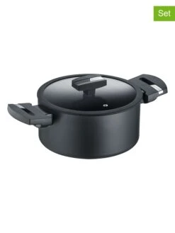 2tlg. Set: Kochtopf "B. Green" In Schwarz - 5 L