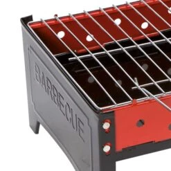 Bo-Camp Faltgrill Kompakt In Rot/schwarz -Küchenzubehör bo camp faltgrill kompakt in rot schwarz 3