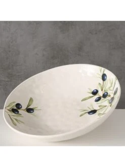 Schüssel "Oliva" In Weiß - (H)7 X Ø 34 Cm -Küchenzubehör boltze schussel oliva in weiss h 7 x o 34 cm 2
