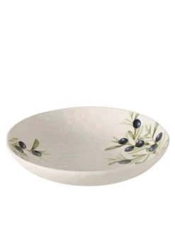 Schüssel "Oliva" In Weiß - (H)7 X Ø 34 Cm