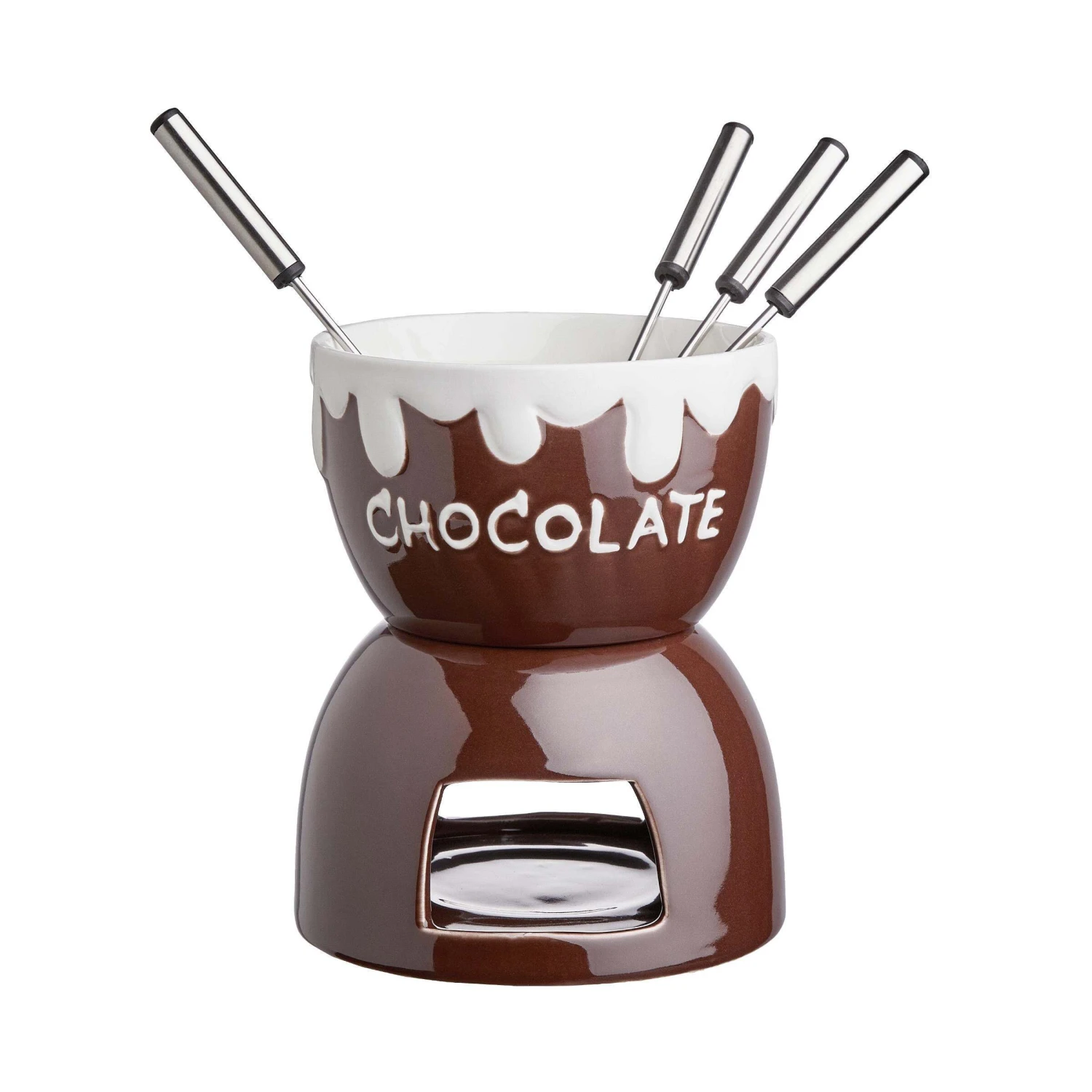 Schokoladenfondue 6-tlg. CHOCOLATE LOVE In Dunkelbraun 3 Schokoladenfondue 6-tlg. CHOCOLATE LOVE In Dunkelbraun