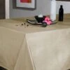 Tischdecke "Effet Soie" In Beige -Küchenzubehör calitex tischdecke effet soie in beige