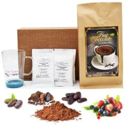 Trinkschokolade Geschenkset | 12x Fruchtige Sorten + Trinkglas -Küchenzubehör candt trinkschokolade geschenkset 12x fruchtige sorten trinkglas 2