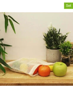 2er-Set: Einkaufsbeutel In Beige - (L)30 X (H)38 X (T)0,20 Cm