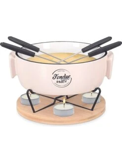 7tlg. Fondue-Set In Weiß/ Hellbraun - 1,2 L -Küchenzubehör cook concept 7tlg fondue set in weiss hellbraun 1 2 l 2
