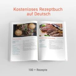 5,5-Liter Heißluftfritteuse Mit Spießregalsatz Rot -Küchenzubehör cosori 5 5 liter heissluftfritteuse mit spiessregalsatz rot 11