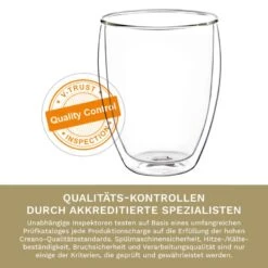 6er Set Thermoglas Dg-h "Doppelwandglas" - 400ml -Küchenzubehör creano 6er set thermoglas dg h doppelwandglas 400ml 3