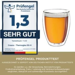 6er Set Thermoglas Dg-h "Doppelwandglas" - 400ml -Küchenzubehör creano 6er set thermoglas dg h doppelwandglas 400ml 4