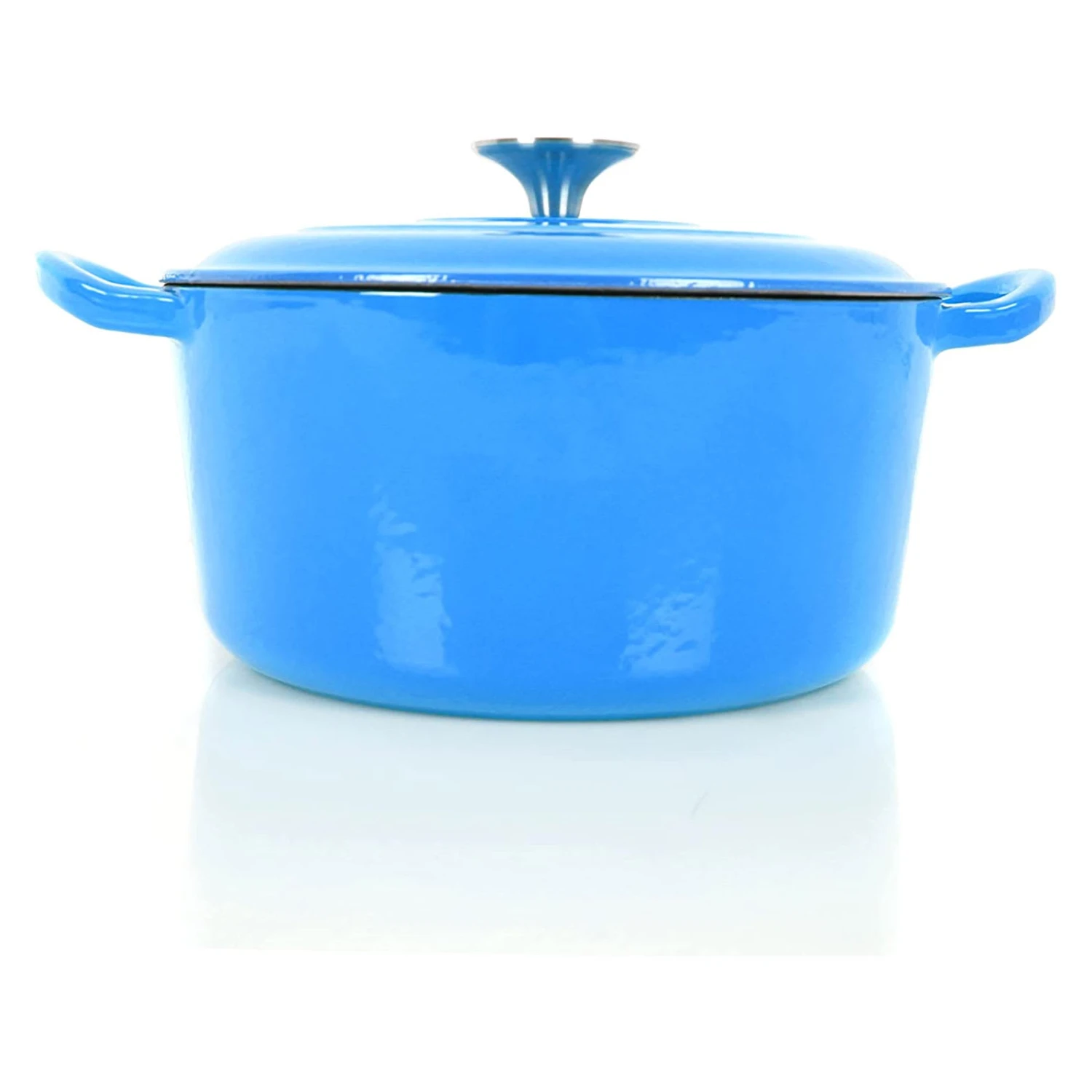 2 Tlg. Set Gusseisentopf Mit Deckel 3.5 L In Hellblau 3 2 Tlg. Set Gusseisentopf Mit Deckel 3.5 L In Hellblau