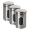 3 Er-Set Metall Vorratsdose 14 L In Brushed 2 3 Er-Set Metall Vorratsdose 14 L In Brushed -Küchenzubehör echtwerk 3 er set metall vorratsdose 14 l in brushed