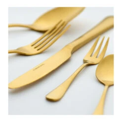 30 Tlg. Set Tafelbesteck "Sorrent" In Gold -Küchenzubehör echtwerk 30 tlg set tafelbesteck sorrent in gold 4