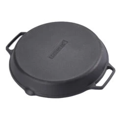 Gusseiserne Servierpfanne In Schwarz -Küchenzubehör echtwerk gusseiserne servierpfanne in schwarz 1