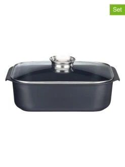 3tlg. Bräter-Set "Elo" In Schwarz - 7 L