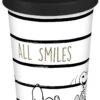 Coffee To Go Becher Snoopy All Smiles In Weiß - 400 Ml -Küchenzubehör geda labels coffee to go becher snoopy all smiles in weiss 400 ml