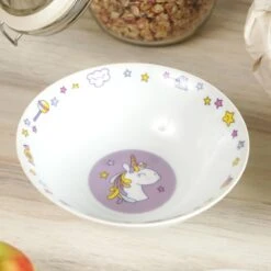 Kindergeschirr Einhorn Doodle 3teilig -Küchenzubehör geda labels kindergeschirr einhorn doodle 3teilig 3