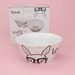 Müslischale Lovely Lama In Rosa - 400 Ml -Küchenzubehör geda labels muslischale lovely lama in rosa 400 ml 2