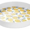 Tablett Zitronen In Weiß/Gelb - 30 Cm -Küchenzubehör geda labels tablett zitronen in weiss gelb 30 cm