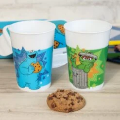 Trinkbecher 4er Set Sesamstraße - 330 Ml -Küchenzubehör geda labels trinkbecher 4er set sesamstrasse 330 ml 1