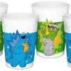 Trinkbecher 4er Set Sesamstraße - 330 Ml -Küchenzubehör geda labels trinkbecher 4er set sesamstrasse 330 ml