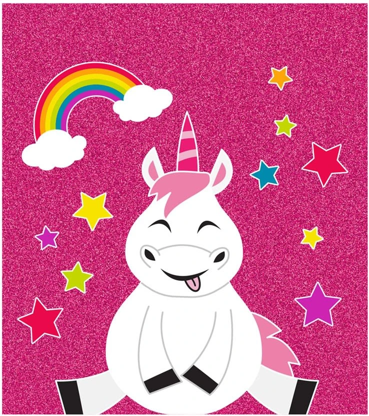 Turnbeutel Einhorn Kids In Pink - 33 X 42 Cm 4 Turnbeutel Einhorn Kids In Pink - 33 X 42 Cm – Bild 2