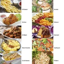 Heißluft Fritteuse Friteuse Fritöse Edelstahl XXL Air Fryer Backofen 12 Liter -Küchenzubehör gourmetmaxx heissluft fritteuse friteuse fritose edelstahl xxl air fryer backofen 12 liter 6