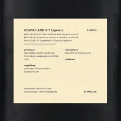 1kg Kivamo N1 Espressomischung Aus Arabica & Robusta Bohnen -Küchenzubehör granar 1kg kivamo n1 espressomischung aus arabica and robusta bohnen 2