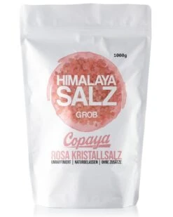 1kg Rosa "Himalaya Salz" Kristalsalz, Fein Gemahlen