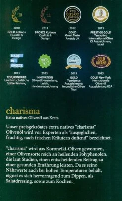 5 L Charisma Koroneiki Olivenöl Premium - Extra Nativ, Sortenrein Aus Kreta -Küchenzubehör granar 5 l charisma koroneiki olivenol premium extra nativ sortenrein aus kreta 1