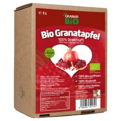 5 Liter Bio Granatapfel Muttersaft In Der Box, Naturtrüb, Neue Ernte 2021