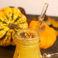 6er Set Trinkhalm: "Herbst" Glas-Strohhalme In Transparent - 20 Cm -Küchenzubehör halm 6er set trinkhalm herbst glas strohhalme in transparent 20 cm 3