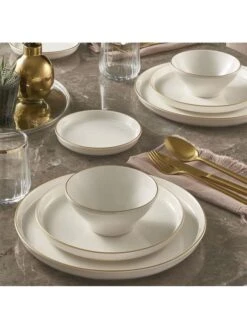 16tlg. Kombiservice In Creme -Küchenzubehör hermia 16tlg kombiservice in creme 2