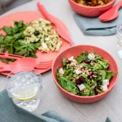 CLUB BOWL - Schale 700ml In Nature Flower Blue -Küchenzubehör koziol organic club bowl schale 700ml in nature flower blue 2