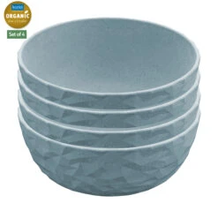 CLUB BOWL - Schale 700ml In Nature Flower Blue