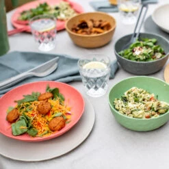 CLUB BOWL - Schale 700ml In Nature Flower Blue -Küchenzubehör koziol organic club bowl schale 700ml in nature flower blue 3