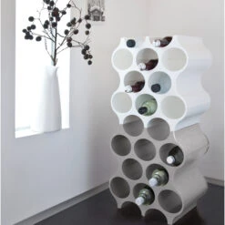 SET-UP - Flaschenregal In Organic Grey -Küchenzubehör koziol organic set up flaschenregal in organic grey 2