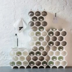 SET-UP - Flaschenregal In Organic Grey -Küchenzubehör koziol organic set up flaschenregal in organic grey 4