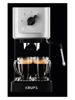 Krups Siebträger-Espressomaschinemaschine In Schwarz -Küchenzubehör krups siebtrager espressomaschinemaschine in schwarz 1