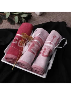 Laguiole 3er-Set: Geschirrtücher In Rot/ Weiß - (L)70 X (B)50 Cm -Küchenzubehör laguiole 3er set geschirrtucher in rot weiss l 70 x b 50 cm 4