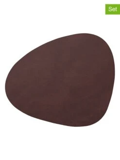 LIND DNA 4er-Set: Untersetzer "Curve" In Lila - (L)13 X (B)11 Cm