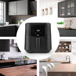 Fritteuse Heißluft Fritteuse Airfryer Pommes 5L Ofen XL Digital Touch Display -Küchenzubehör n8werk fritteuse heissluft fritteuse airfryer pommes 5l ofen xl digital touch display 2