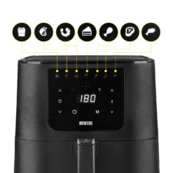Fritteuse Heißluft Fritteuse Airfryer Pommes 5L Ofen XL Digital Touch Display -Küchenzubehör n8werk fritteuse heissluft fritteuse airfryer pommes 5l ofen xl digital touch display 4