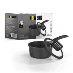 Stielkasserolle Stieltopf Kochtopf Topf 18 Cm Induktion N8WERK Midnight Edition -Küchenzubehör n8werk stielkasserolle stieltopf kochtopf topf 18 cm induktion n8werk midnight edition 4
