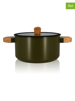 2tlg. Topf-Set "Ector" In Khaki - Ø 24 Cm